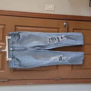 No Boundaries High Waisted Junior‎ Jeans, Destroyed, Distressed, Size 17